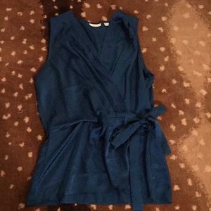Satin wrap top